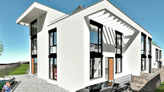 Villa in Potsdam - Ansicht B1-2